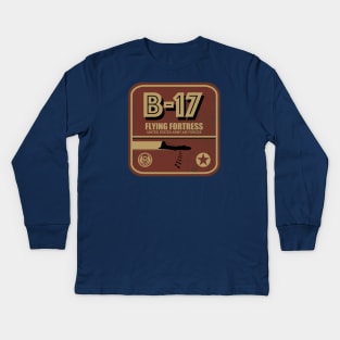 B-17 Flying Fortress Kids Long Sleeve T-Shirt